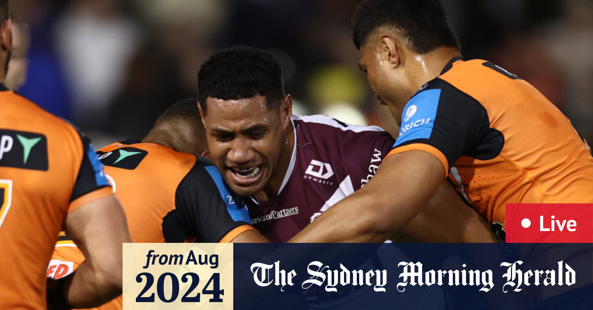 NRL 2024 Wests Tigers v Manly Sea Eagles team lists how to watch scores updates